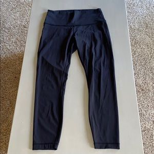Lululemon wunder under high waisted 7/8 leggings